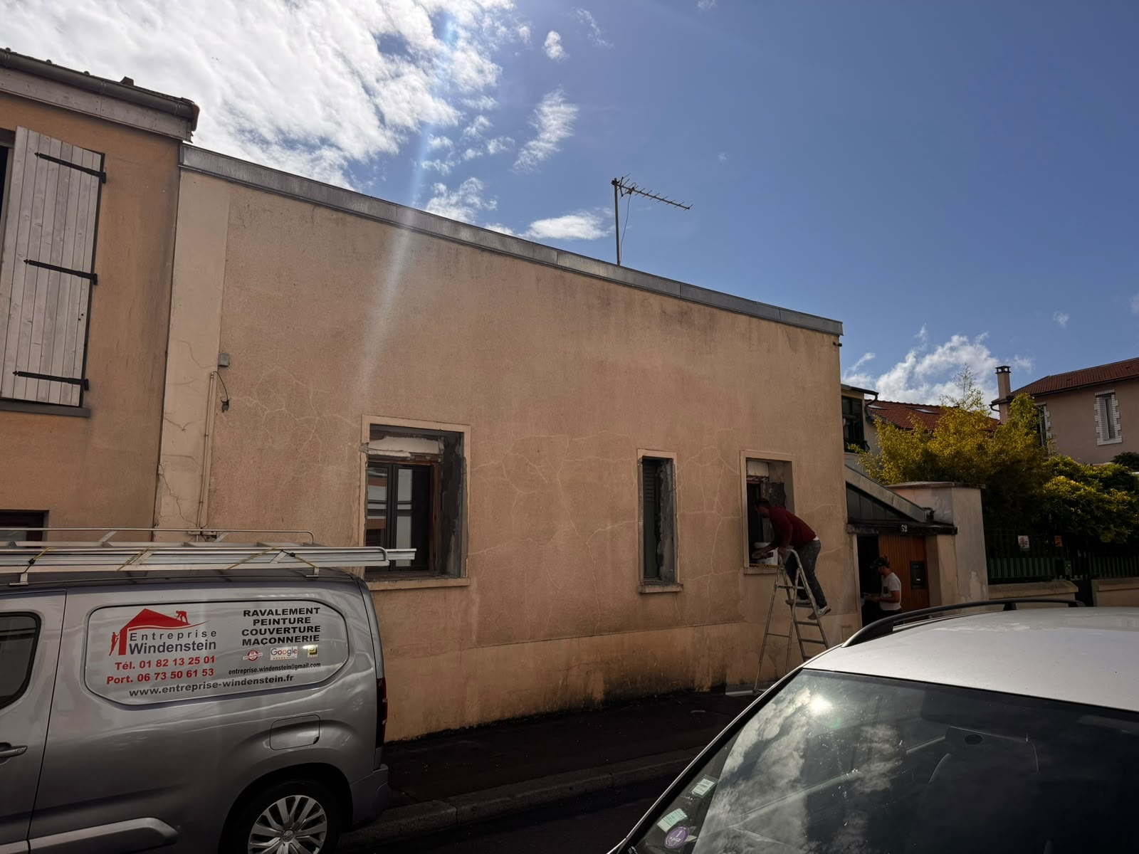 protections et préparation du chantier